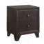 Table de chevet 2 tiroirs Espresso
