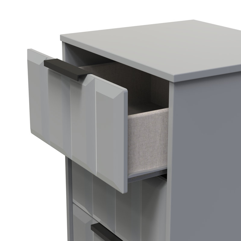Arnesto Bedside Table, Dusk Grey
