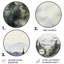 Pin, montagne brumeuse I - Art floral rond en métal-109712288