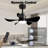 28' Ceiling Fans With Lights And Remote/APP Control, Low Profile Ceiling Fans With 5 Reversible Blades 3 Colors Dimmable 6 Speeds Ceiling Fan For Bedroom Kitchen-2132131873