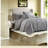 Luxurious Jacquard Bedding Set, Grey Polyester King Size Elegance