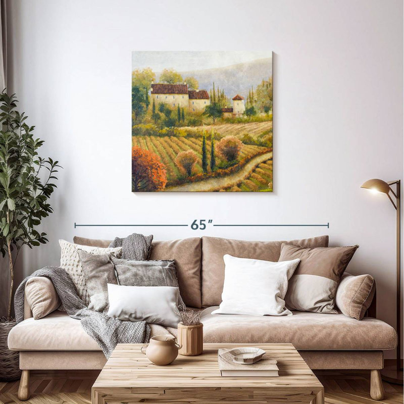 Yarlin Tuscany Vineyard I, 36" H x 36" W