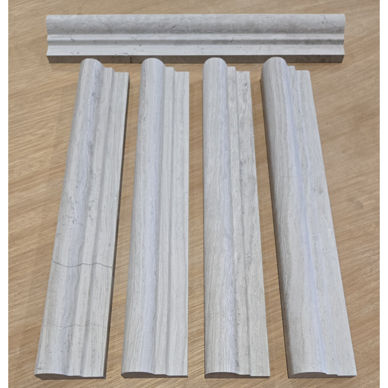 OGEE WOODEN WHITE HONED