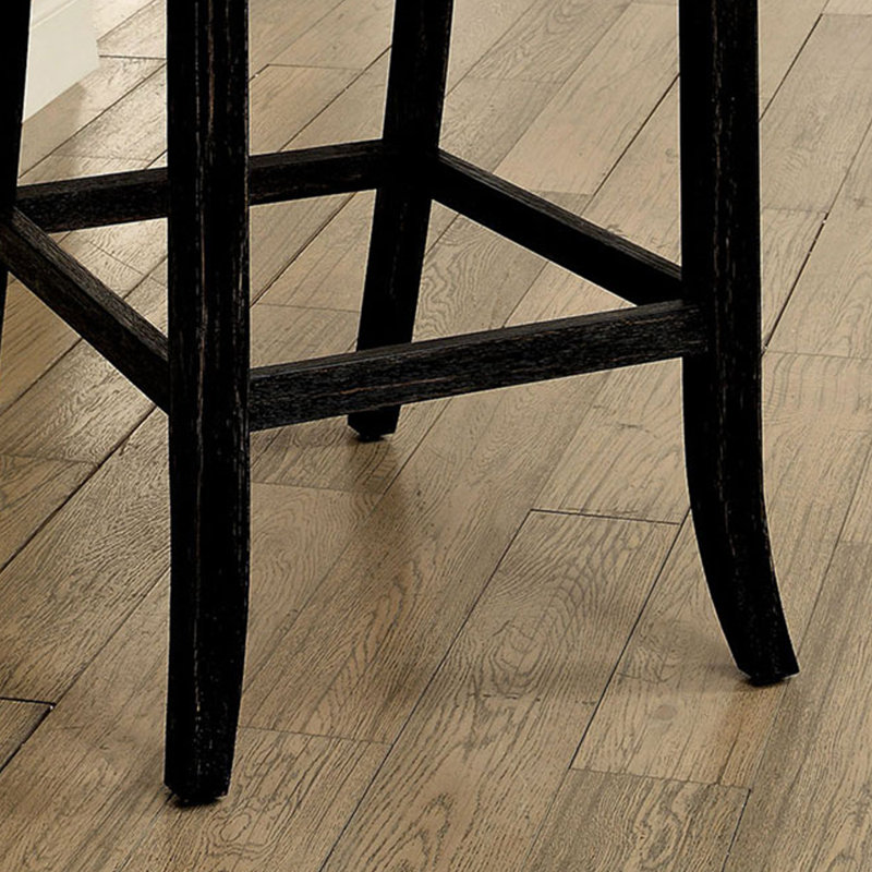 Tabouret de comptoir et de bar, Ivoire, Tabouret de bar (hauteur de siège de 30,72 po), Noir