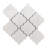 Stately Arabesque 11" x 12" Porcelain Marble Look Wall & Floor Tile-72531494