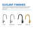 Single Handle Two Modes Pull-down Kitchen Faucet-104200656