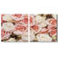 Multicolore rose vif et bouquet de roses blanches - ensemble de 2 impressions sur toile tendue-88314994