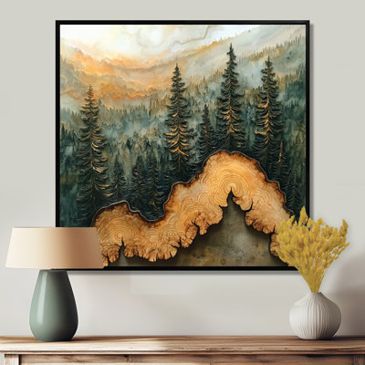 «Graylie Summer Birtchwood Wood Slide Landscape II», forêt, art mural