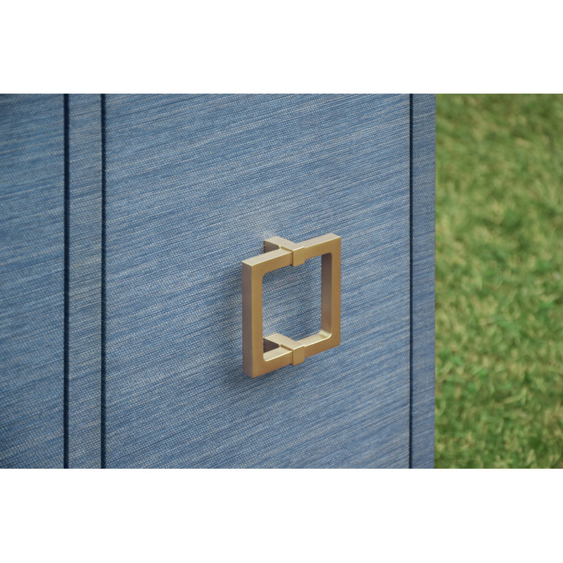 Effie 62'' W Buffet, Blue Dyed Grasscloth