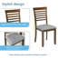 Ensemble de salle à manger moderne 5 pièces avec table spacieuse et chaises confortables, parfait pour les espaces compacts et le design élégant-147379853