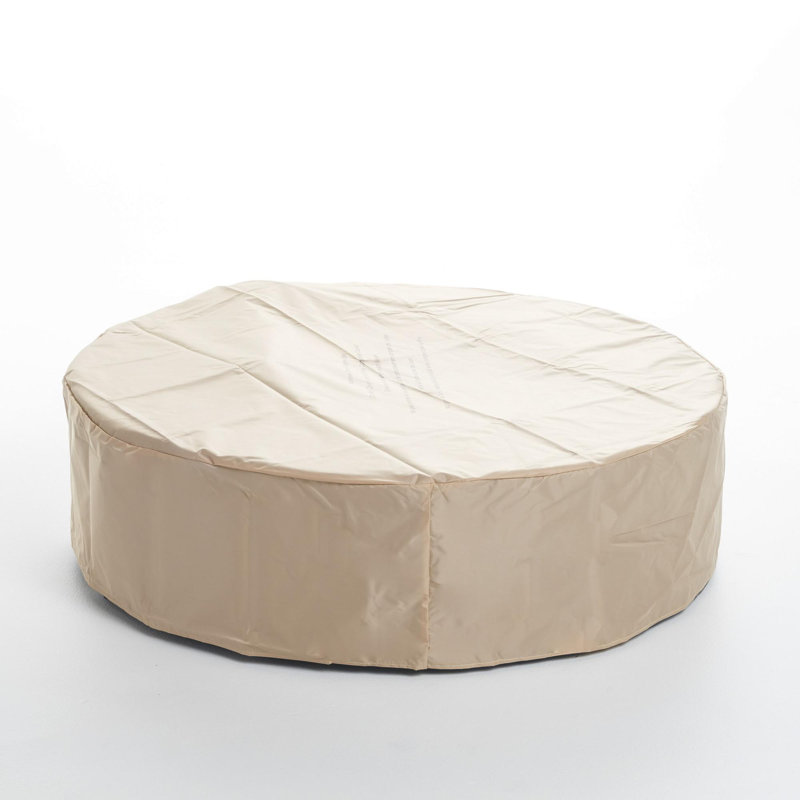 Lightweight Concrete Outdoor Circular Fire Pit 50,000 BTU (Tank Cover not Included)