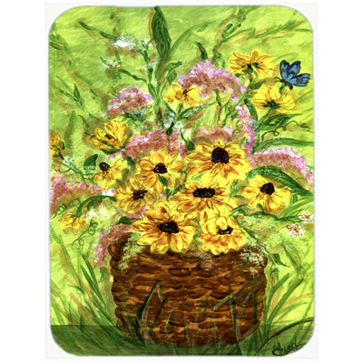 Daisies Glass Cutting Board