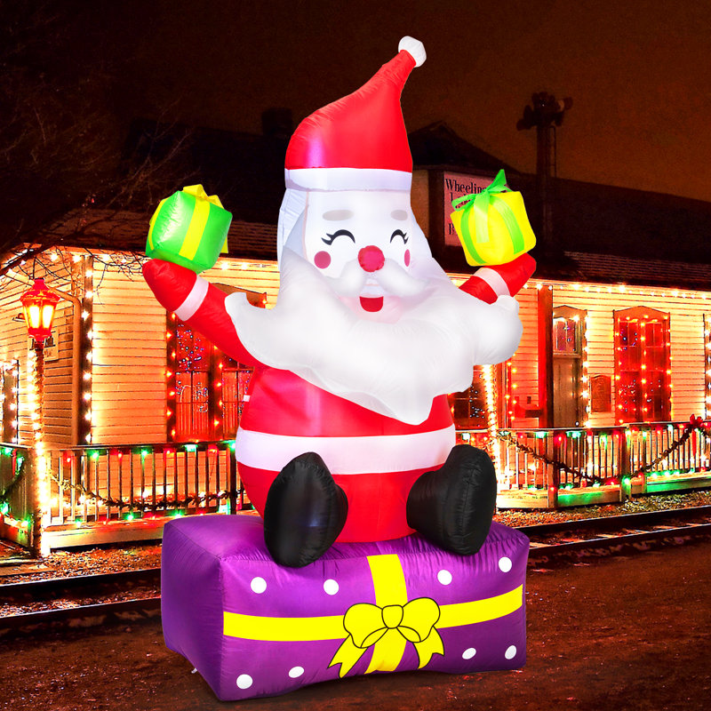 Décorations de Noël gonflables de Noël pour le père Noël