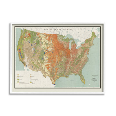 Carte rétro des États-Unis, États-Unis, 1950