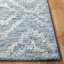 Tapis bleu / ivoire en laine / coton touffeté à la main Metro-268561349