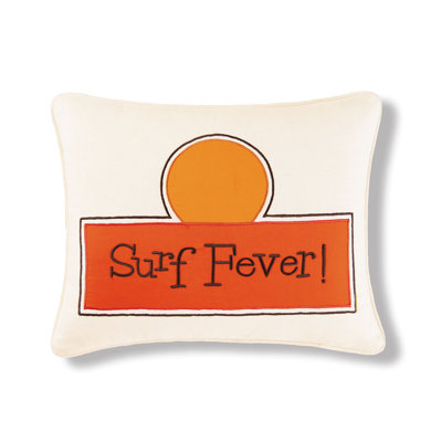 16" x Surf Fever Embroidered Throw Pillow