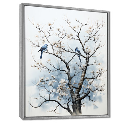 Monochrome Tree Shadow Dance II - Tree Monochrome Wall Art
