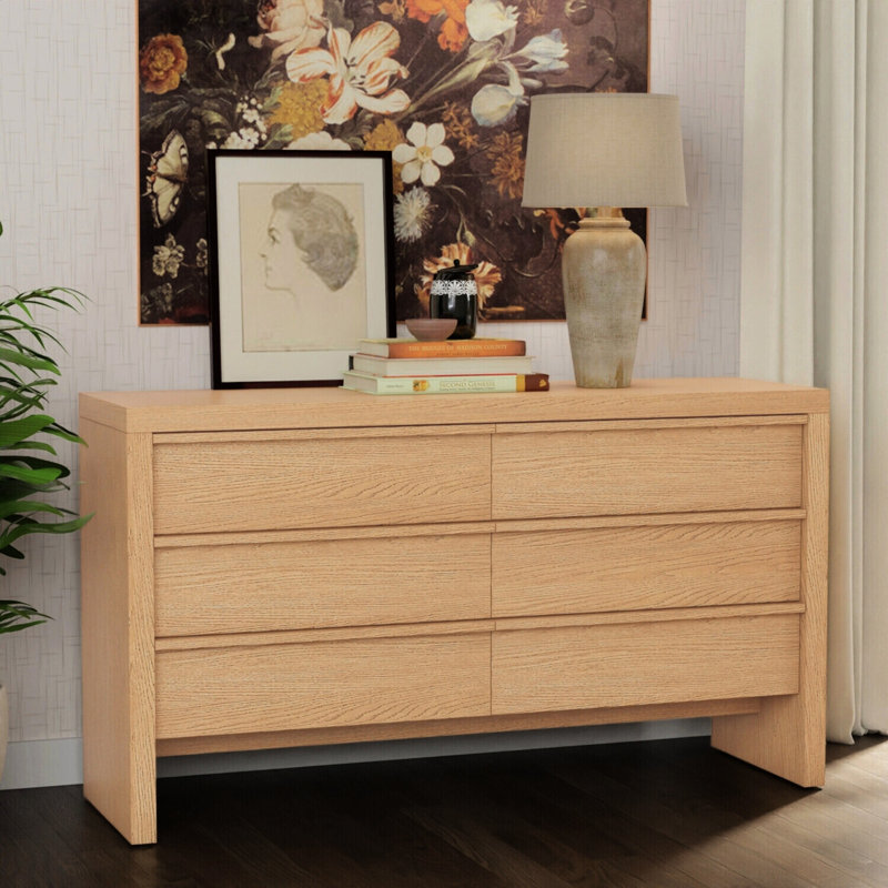 Sedona 60'' W 6 - Drawer Dresser, Natural