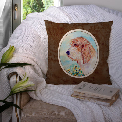  Coussin décoratif 14 "Petit Basset Griffon Vendeen PBGV