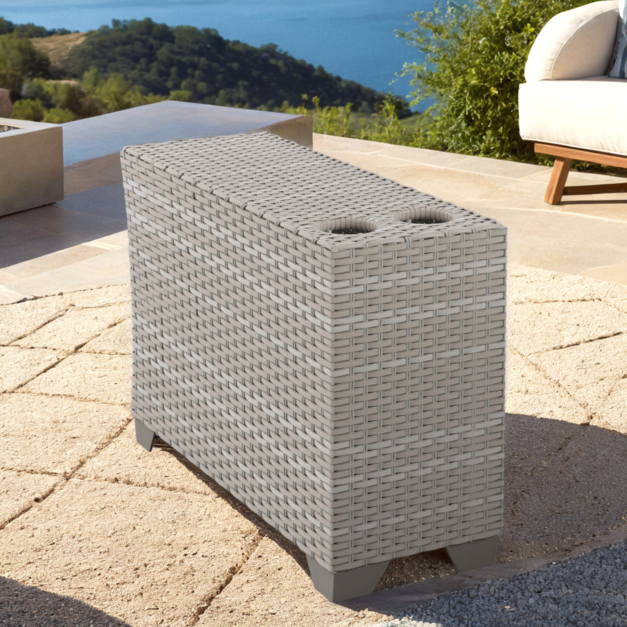 Wayfair Rattan Table Beachcrest Home Bannister Rattan Side Table & Reviews - Wayfair Canada