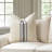 Striped Cotton Blend Reversible Throw Pillow-849757779-849757776