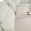 Boucle Power Recliner Sectional Sofa For 5 People With Cupholder Console & Adjustable Headrest