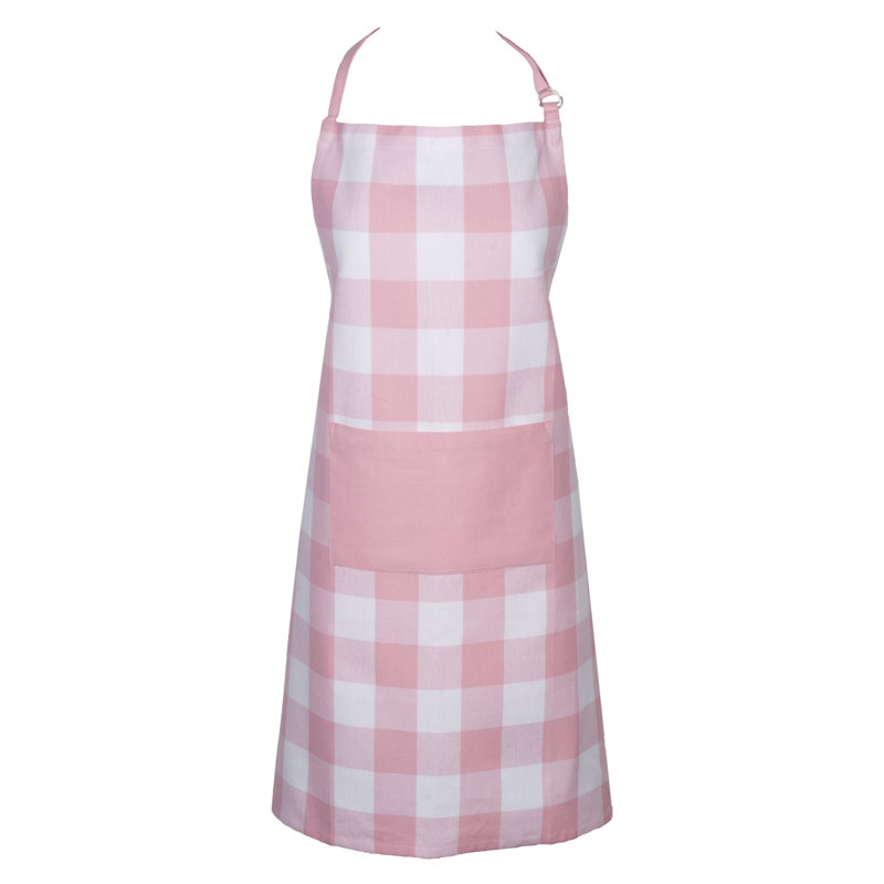Tablier de cuisine à carreaux Wolsingham, Rose