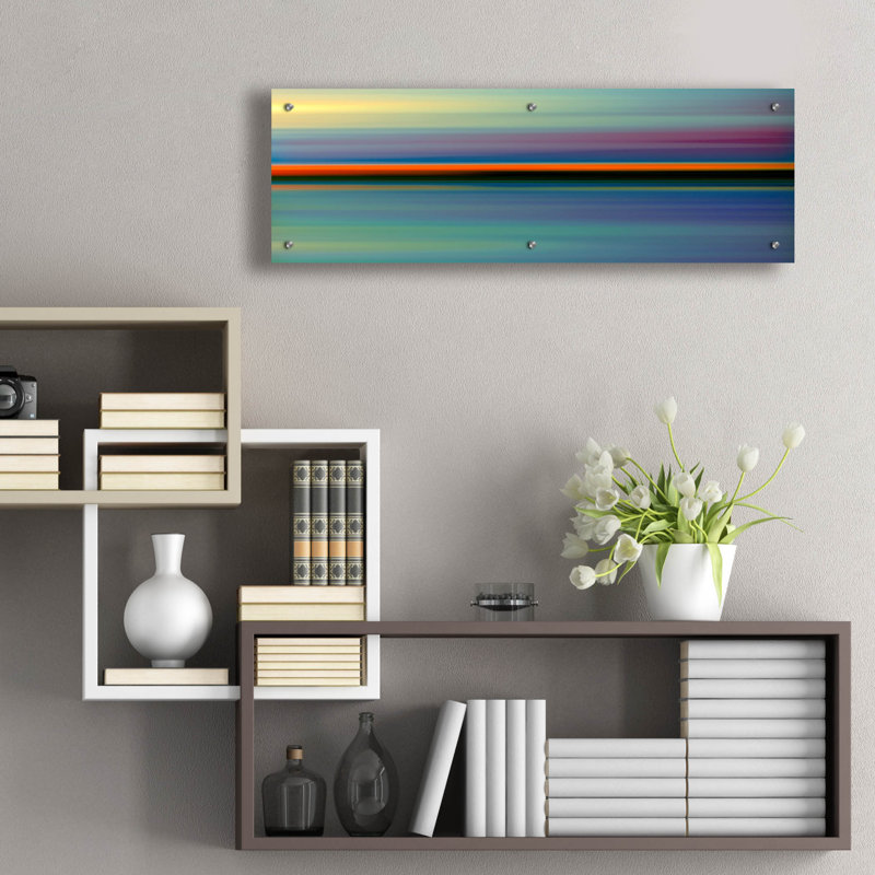 «Red Line Horizon» par Scott Hile, H 12 po x l 36 po
