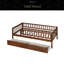 Lit de jour simple en bois avec deux tiroirs-269615470