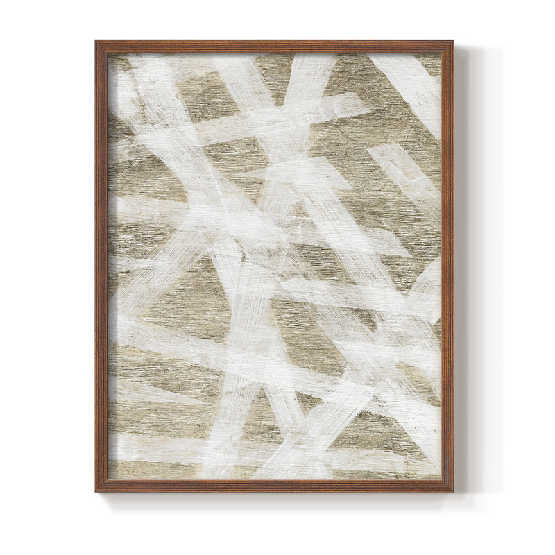 Splinters, reproduction encadrée - bois massif, H 14 po x l 11 po, Cadre photo brun simple