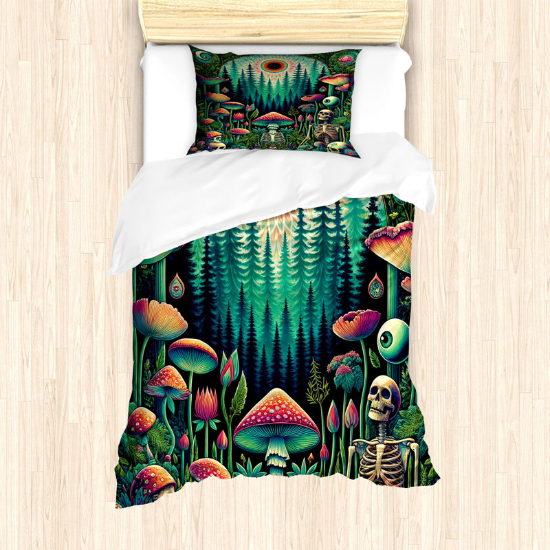 Trippy Duvet Cover, Twin Duvet Cover + 1 Standard Shams