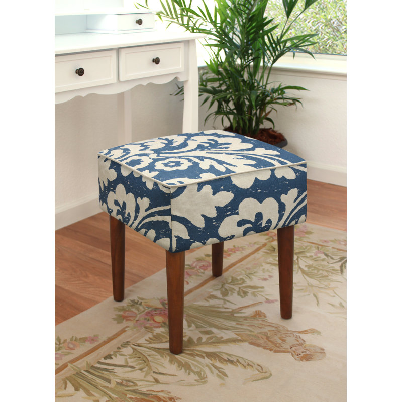Tabouret de coiffeuse Tolman, Bleu marine