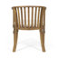 Chaises de salle à manger d'extérieur en bois avec coussins, ensemble de 2-1917748876