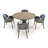 Camak Round Metal Base Dining Table