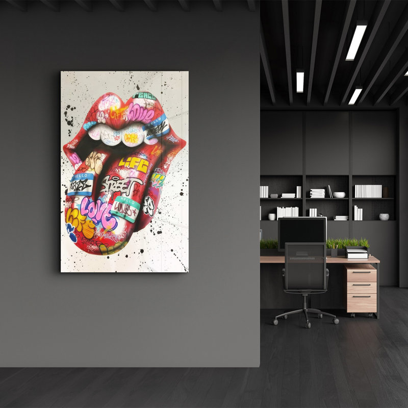 Peinture murale élégante en verre trempé 18,1 po x 28,3 po | 100% verre trempé, épaisseur: 0,16 pouce | Imprimé UV pour des couleurs éclatantes et une durabilité | Parfait pour la décoration intérieure et l'esthétique moderne