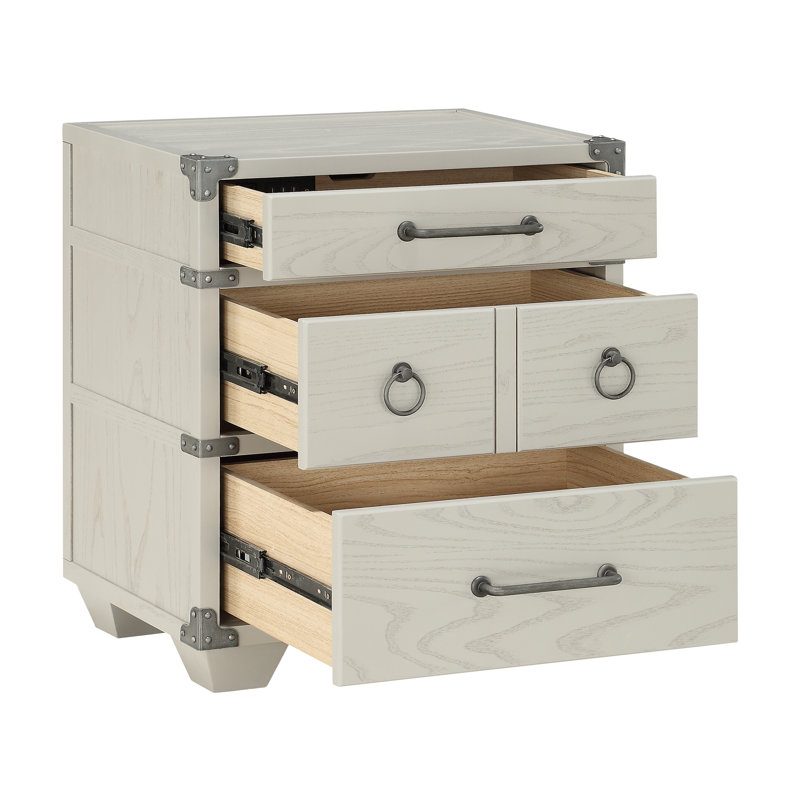 Nightstand w/USB, Gray