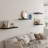  12 Inch Deep Floating Shelf, 24 x12 Inch Large Wall Mounted Shelf for Kitchen, Bathroom, Living Room, Black (2 Pack)-676599098-676326579