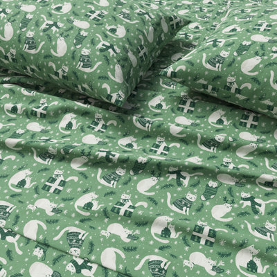100% Turkish Cotton Flannel Christmas Sheet Sets