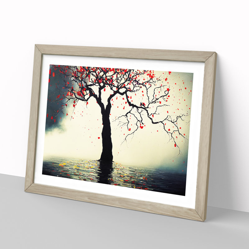 Attractive Tree - Single Picture Frame Print, Oak, 25cm H x 34cm W x 2cm D