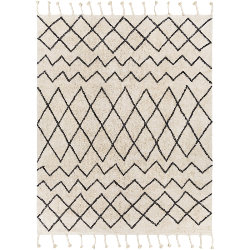 Welf Cotton Moroccan Indoor Rug, Rectangle 8' x 10'