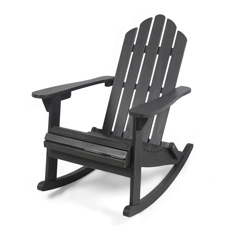 Chaise berçante Adirondack Patio Hollywood, Gray