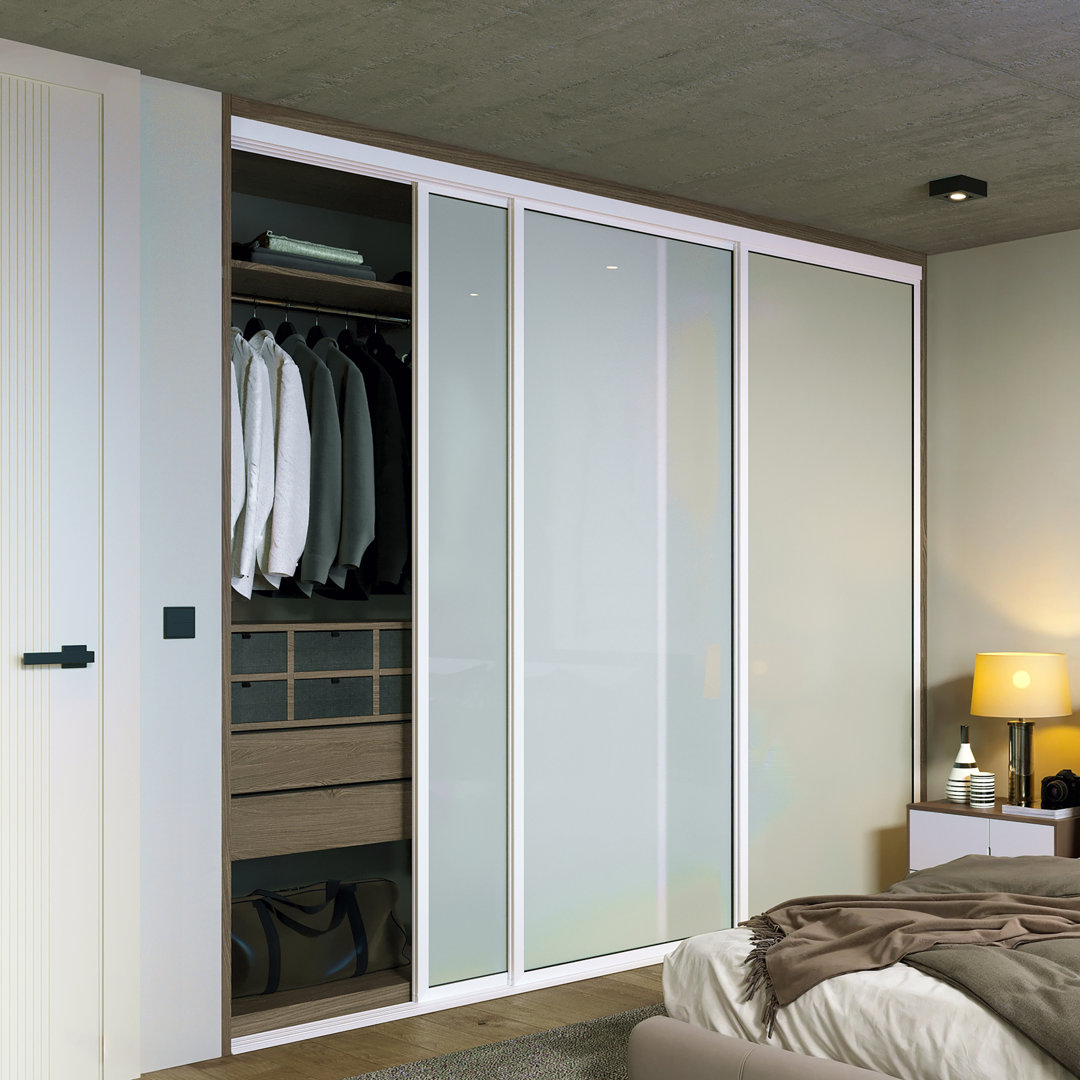 3 Panel Frosted Glass Sliding Closet Doors22 