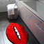 Carle Lips Shaped Bath Mat
