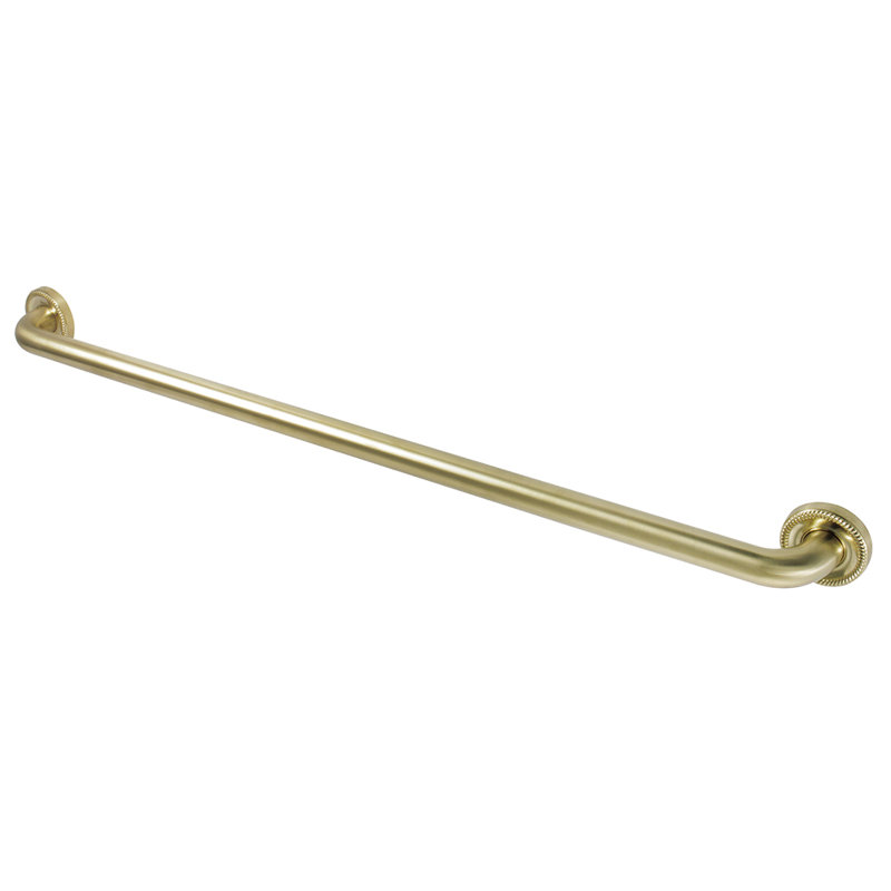 Kingston Brass Laurel 1-1/4 Inch O.D Grab Bar, 36" W, Satin Brass
