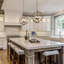 Lustre géométrique à 4 lumières de style bougie avec détails en bois Aziz-1064661662-1064661663