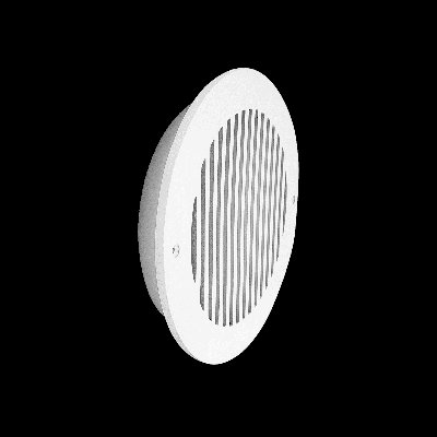 Grille de ventilation moderne 13,5 po, ronde 12 po, fonte d'aluminium, VR109