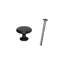 Ensemble de 2 poignées de meuble Lumi Home Furnishings Classic, noir mat-116791514