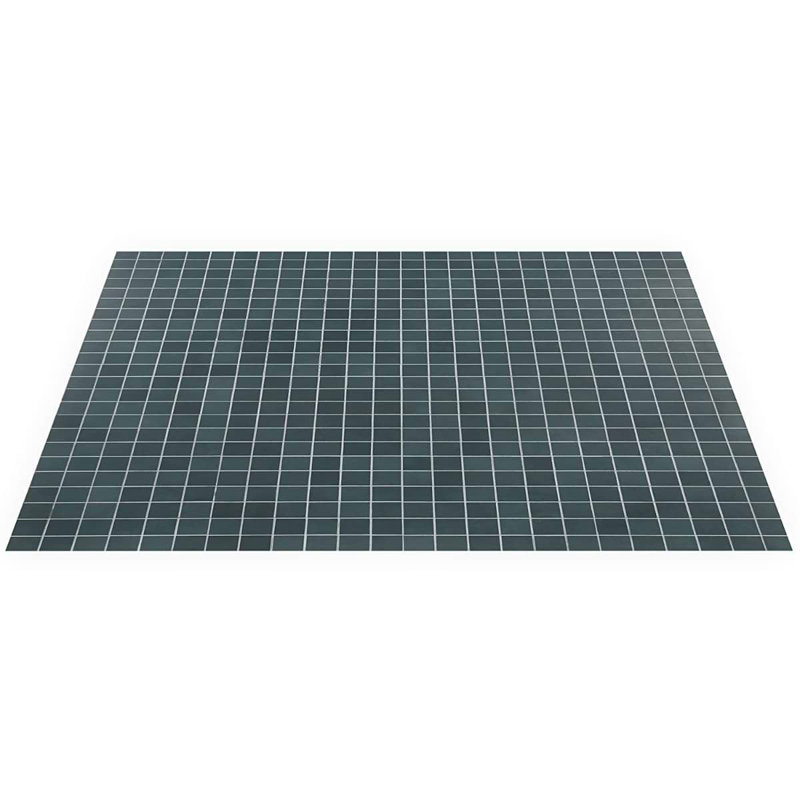 Clay Grace Red 2X2 Matte Porcelain Mosaic, Karma Blue