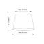 20cm Linen Empire Candelabra Shade-27276604