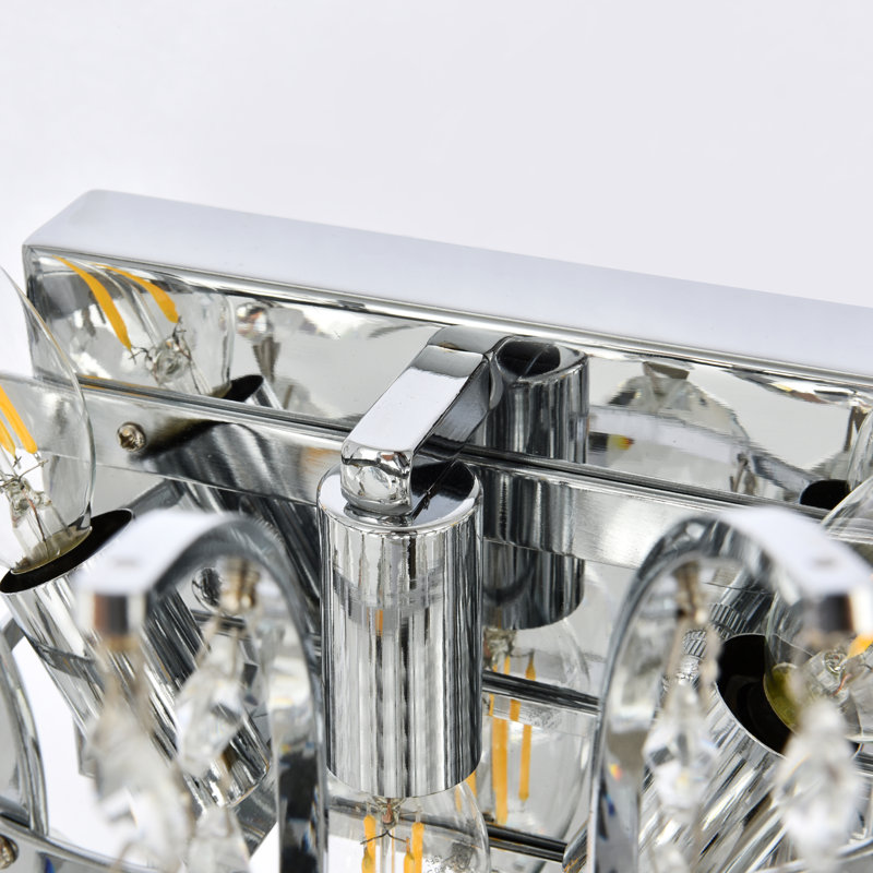 Isadora Wall Sconces, Chrome, 13" H x 6" W x 4" D, Royal Cut